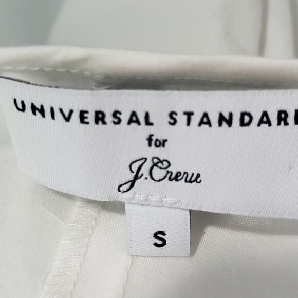 Universal Standard J. Crew White Crisp Popover Blouse - Picture 5 of 6